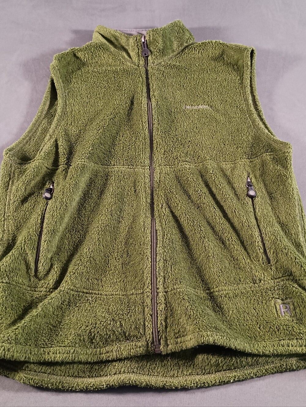 Patagonia Regulator R2 Polartec Full Zip Fleece Green Outdoor Hiking Mens M Vest